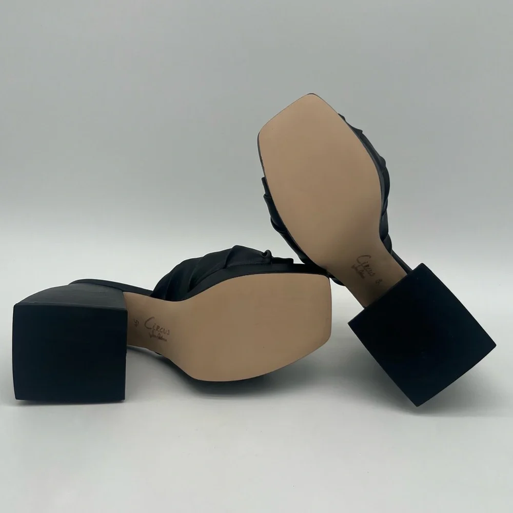 New! CIRCUS by Sam Edelman Women's Marianna Chunky Heel Black - Picture 8 of 8